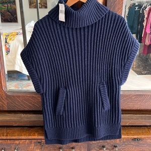 Kate, spade, navy chunky sweater tunic